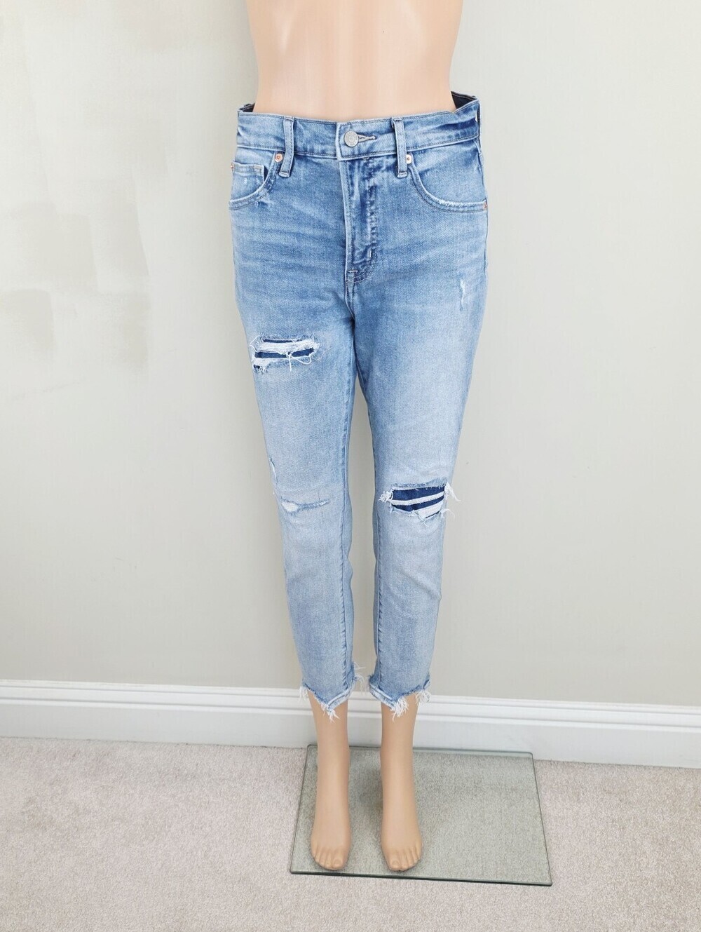 Gap True Skinny Distressed Ankle Jeans Pants